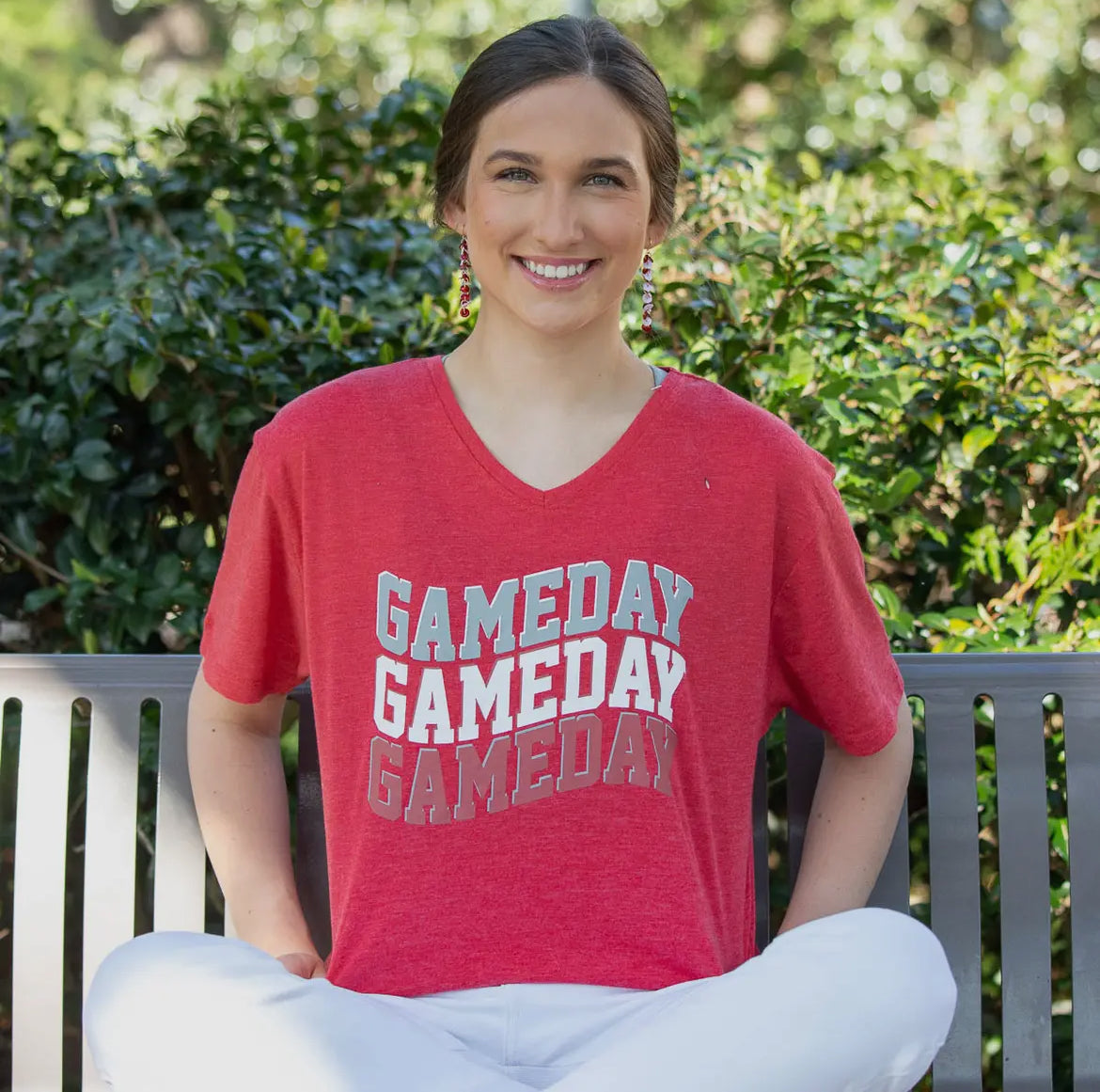 Game Day Wave Tee - Red
